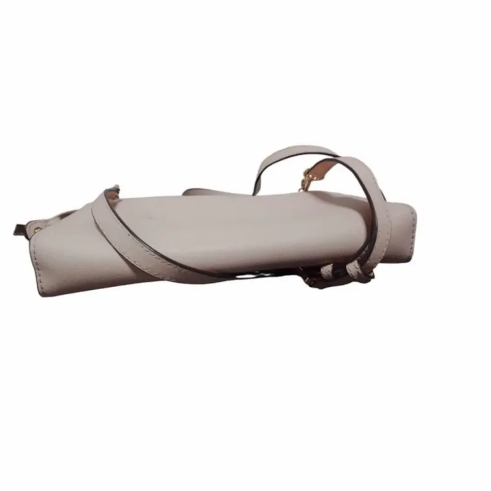 Michael Kors Jet Set Travel Large Saffiano Leather Crossbody Clutch - Soft Pink